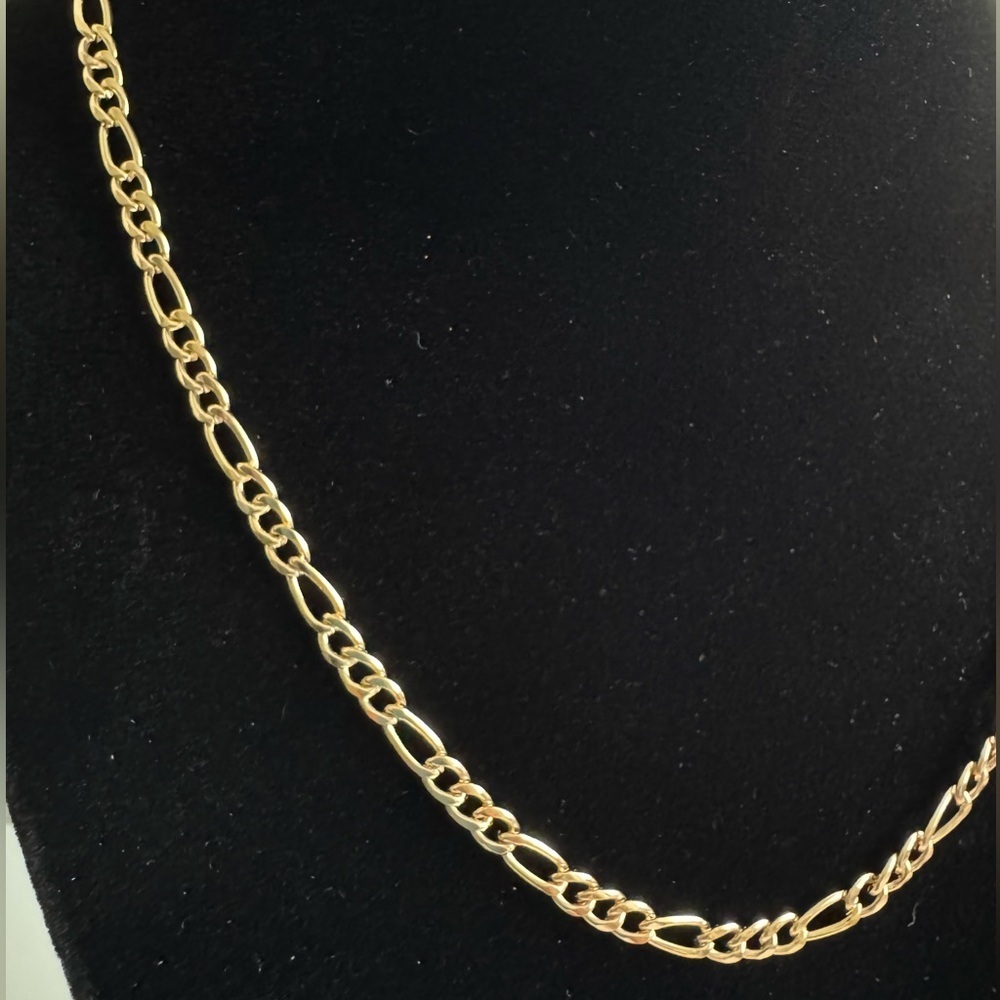 Figaro Curb Link Chain Necklace